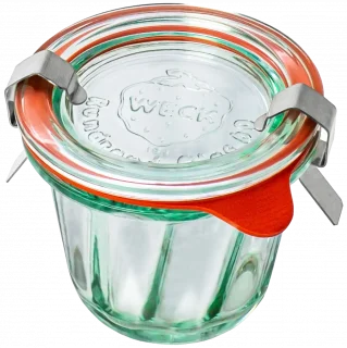 Sklenice na zavařování BAKERY s víkem, těsněním a 2 sponami 80 ml bal. 12 ks / WECK