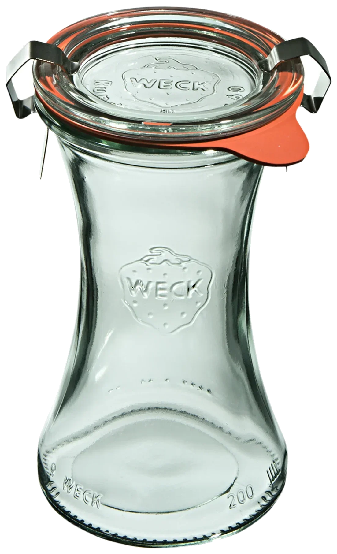 Sklenice na zavařování DELI s víkem, těsněním a 2 sponami 200 ml bal. 6 ks / WECK